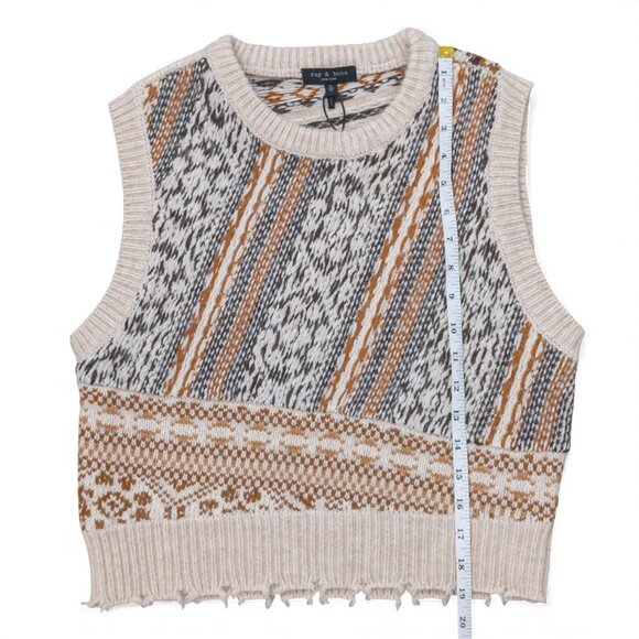 NWT Rag & Bone Hollis Fair Isle Sweater Vest Size M - Picture 9 of 14